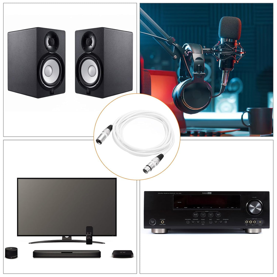 QUARKZMAN XLR Stecker auf XLR-Buchse 1,5m Mikrofonkabel Audio Adapter für Vorverstärker/Lautsprecher