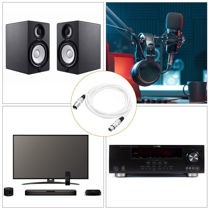 QUARKZMAN XLR Stecker auf XLR-Buchse 1,5m Mikrofonkabel Audio Adapter für Vorverstärker/Lautsprecher