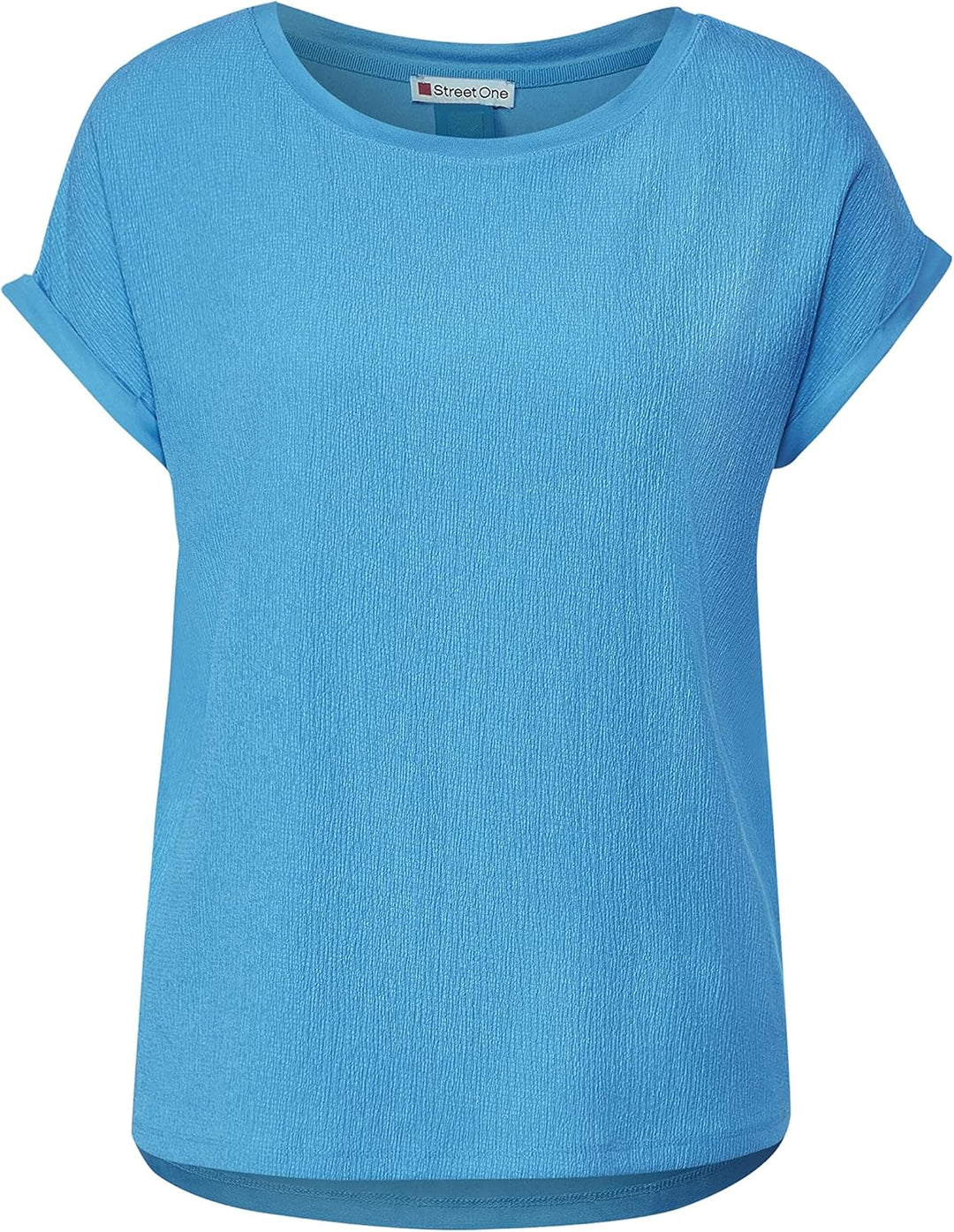 Damen Strukturmix T-Shirt 38 Splash Blue, 38 Splash Blue