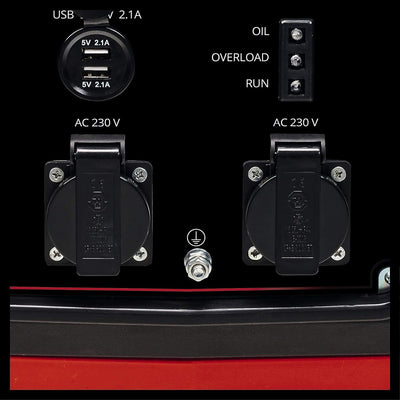 Einhell Stromerzeuger (Benzin) TC-IG 2000 (1.800 Watt Dauerleistung, Inverter-Technologie, emissions