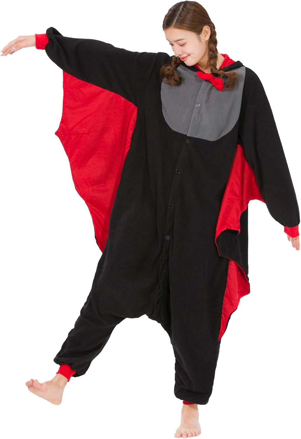 SimZoo Unisex Pyjamas Onesies Tiere Kostüm Cosplay Erwachsene Karneval Nachtwäsche Halloween Schlafa