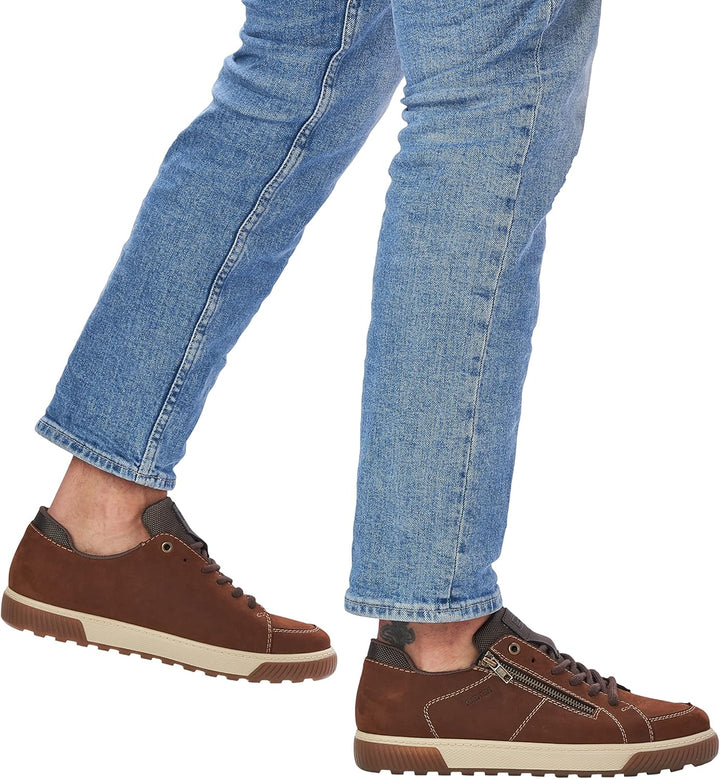 Rieker Herren Bequemschuhe 18910, Männer Schnürhalbschuhe 45 EU Braun, 45 EU Braun