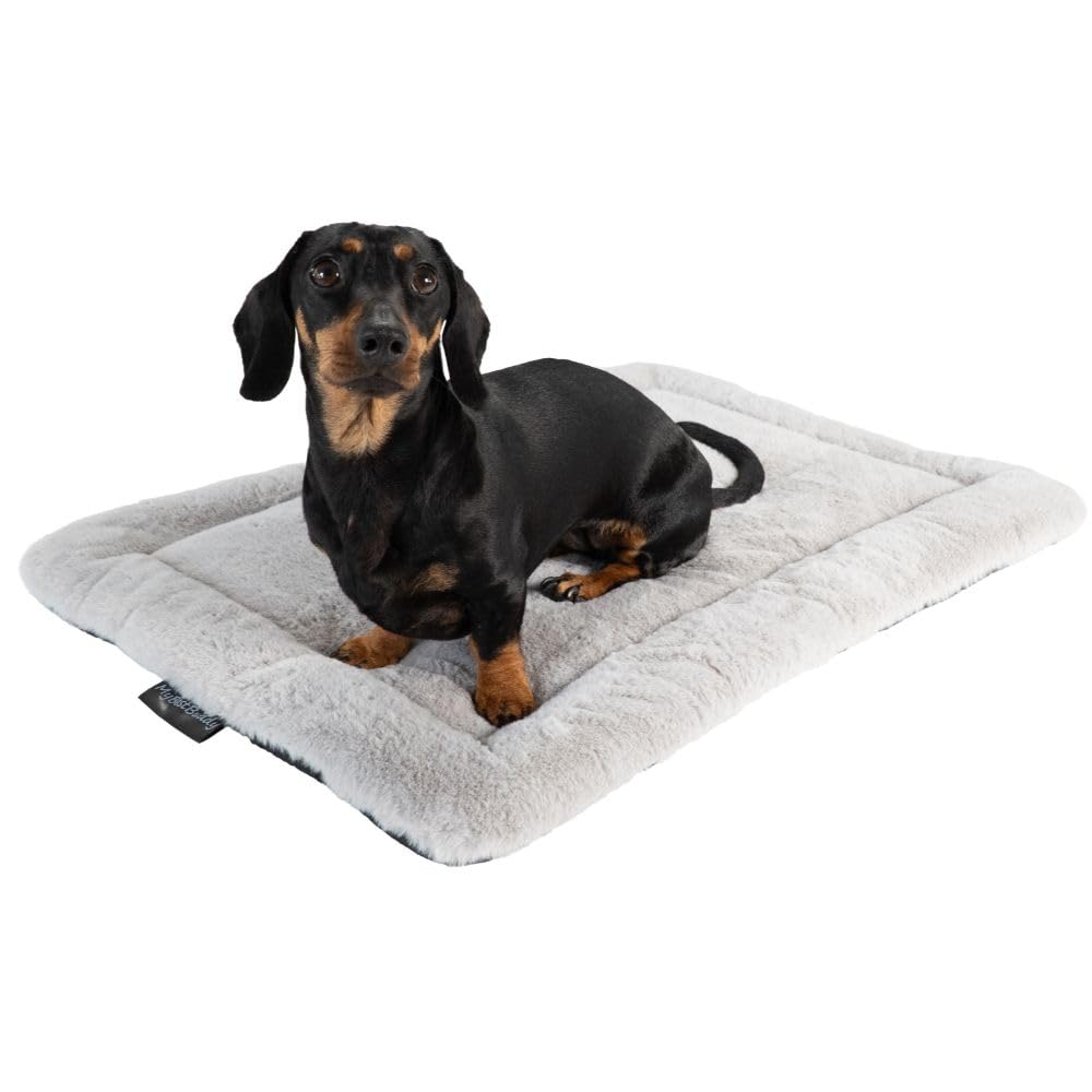 Hundekissen Komfort grau 60x40 cm S, allergikerfreundlich (100% Polyester), rutschfest - 40°C waschb