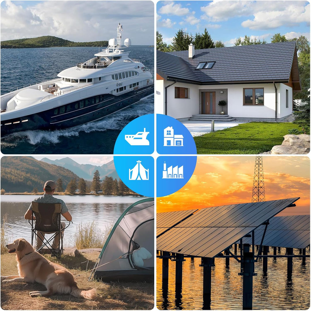 18BB Solarpanel, N-Type 12 V Solarmodul, 25% Hocheffiziente Monokristalline PV-Module, IP68-Wasserdi