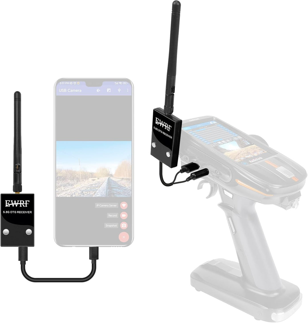 Radiolink 5.8G FPV Empfänger kann Kompatibel mit 5.8G 48CH FPV OSD Kamera für RC8X RC FPV Racing Dro