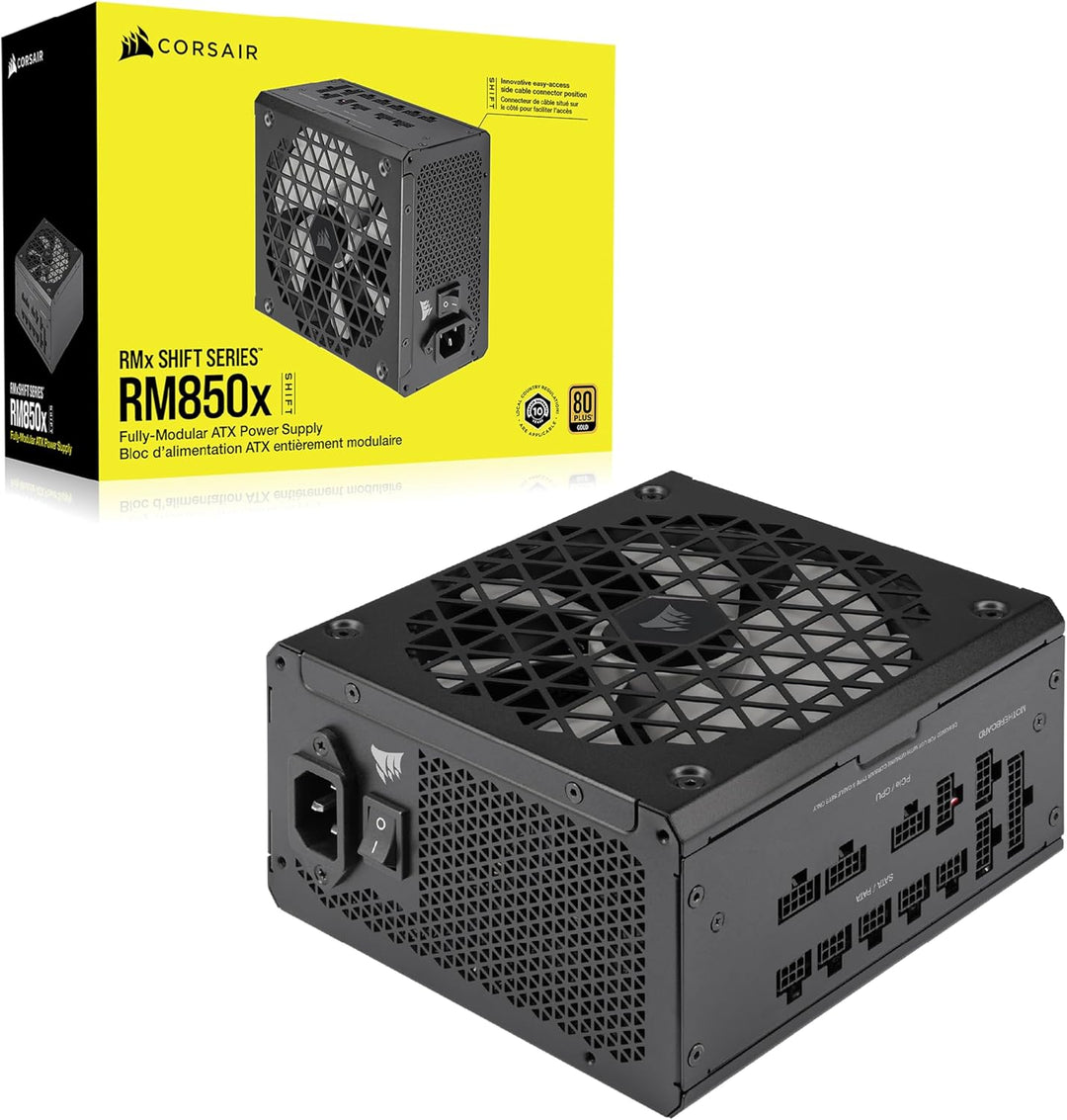 Corsair RM850x Shift Vollmodulares ATX-Netzteil - Modulare Seitenschnittstelle - ATX 3.0- & PCIe 5.0