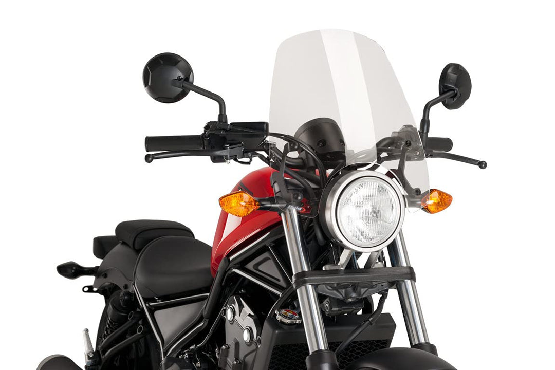 Puig Windschutzscheibe Naked New Generation Touring 9462W für Honda CMX 500 Rebel 17'-19', Honda CMX