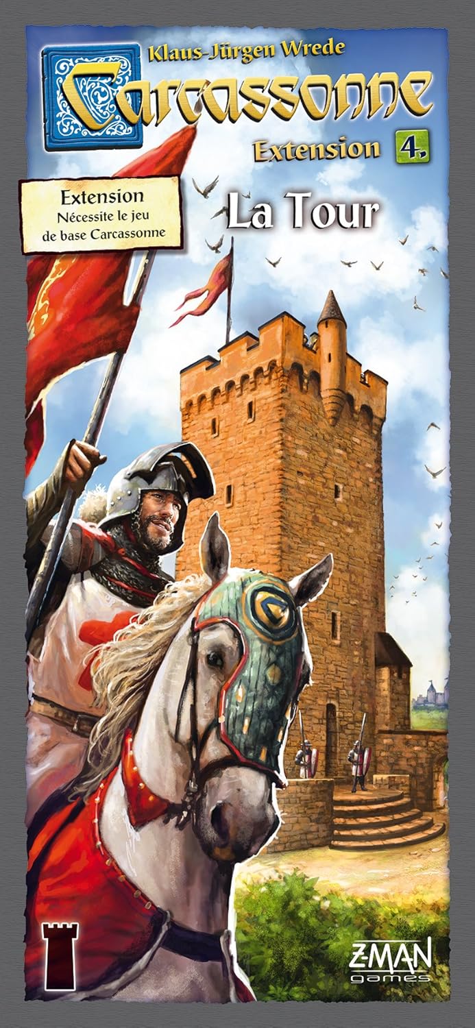 Carcassonne – Erweiterung: La Tour – Asmodee – Gesellschaftsspiel – Spielsteine Ext Turm, Ext Turm