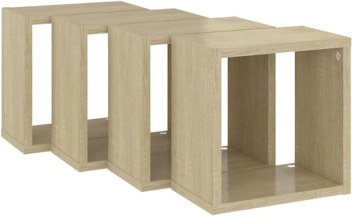 vidaXL 4X Würfelregal Wandregal Hängeregal Cube Lounge CD Regal Dekoregal Bücherregal Schweberegal W