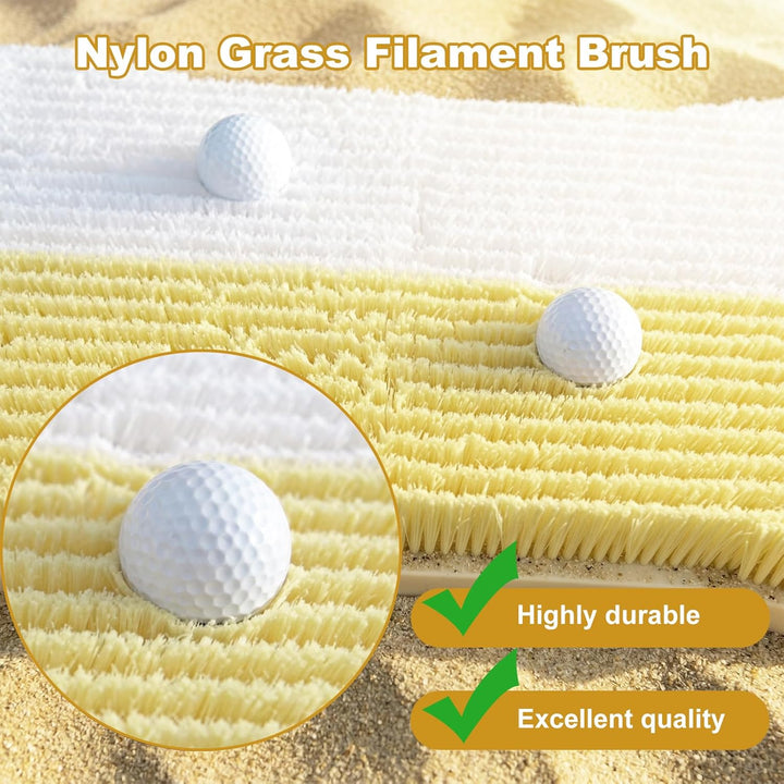 48x30cm Golf-Bunker-Matte, Golf-Bunker-Übungsmatte mit doppeltem Sandbunker, strapazierfähige Golf-S