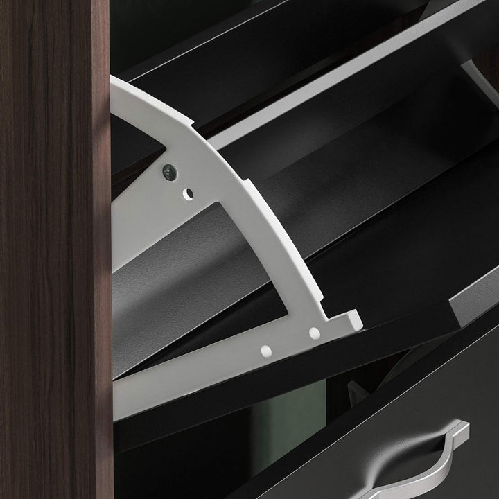 Home Discount 2 Schublade Schrank Schuhschrank Schuhregal Organizer Pull Down Holz Flur Möbel Einhei