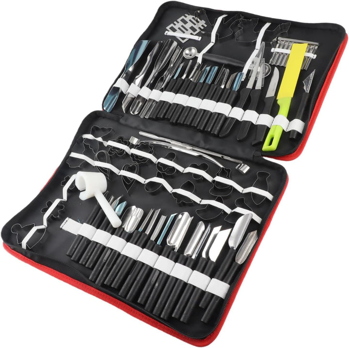Kulinarische Schnitzwerkzeuge Set, 80 Teile / satz Tragbare Kulinarische Schnitzwerkzeuge Peeling To