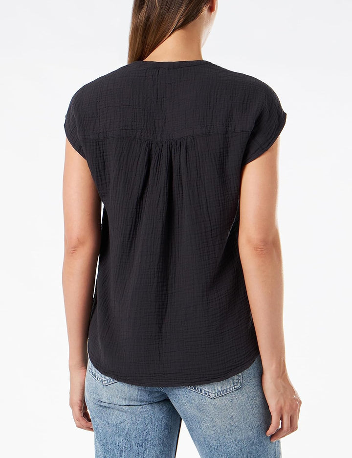 s.Oliver Damen Bluse ärmellos 40 Blau 5989, 40 Blau 5989