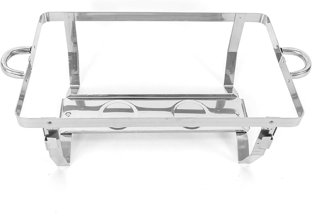 9L 3 Grid Chafing Dish Speisenwärmer, 9L Edelstahl Warmhaltebehälter Buffetwärmer mit Deckel Profi S