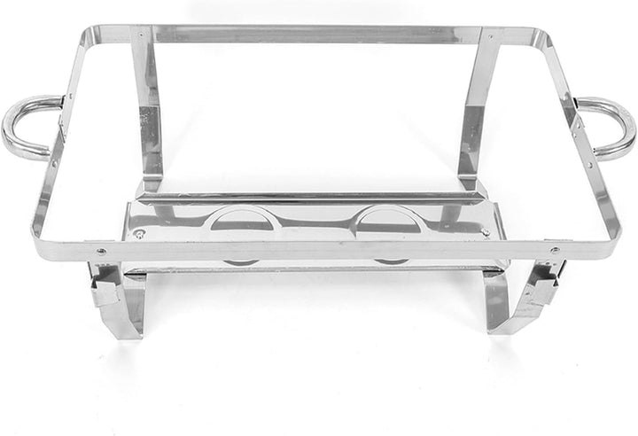9L 3 Grid Chafing Dish Speisenwärmer, 9L Edelstahl Warmhaltebehälter Buffetwärmer mit Deckel Profi S