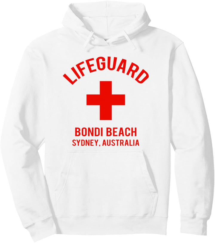 Lifeguard Bondi Beach, Sydney Australia Beach Pullover Hoodie