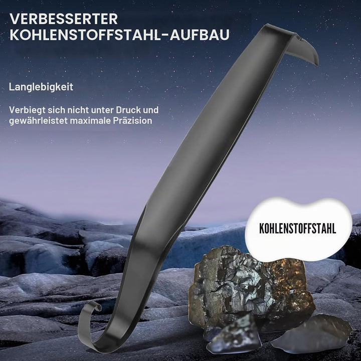 Keramik-Töpfer-Set, Spatel, vielseitig und effizient, doppeltes Ende, geschliffen, Karbonstahl, Werk