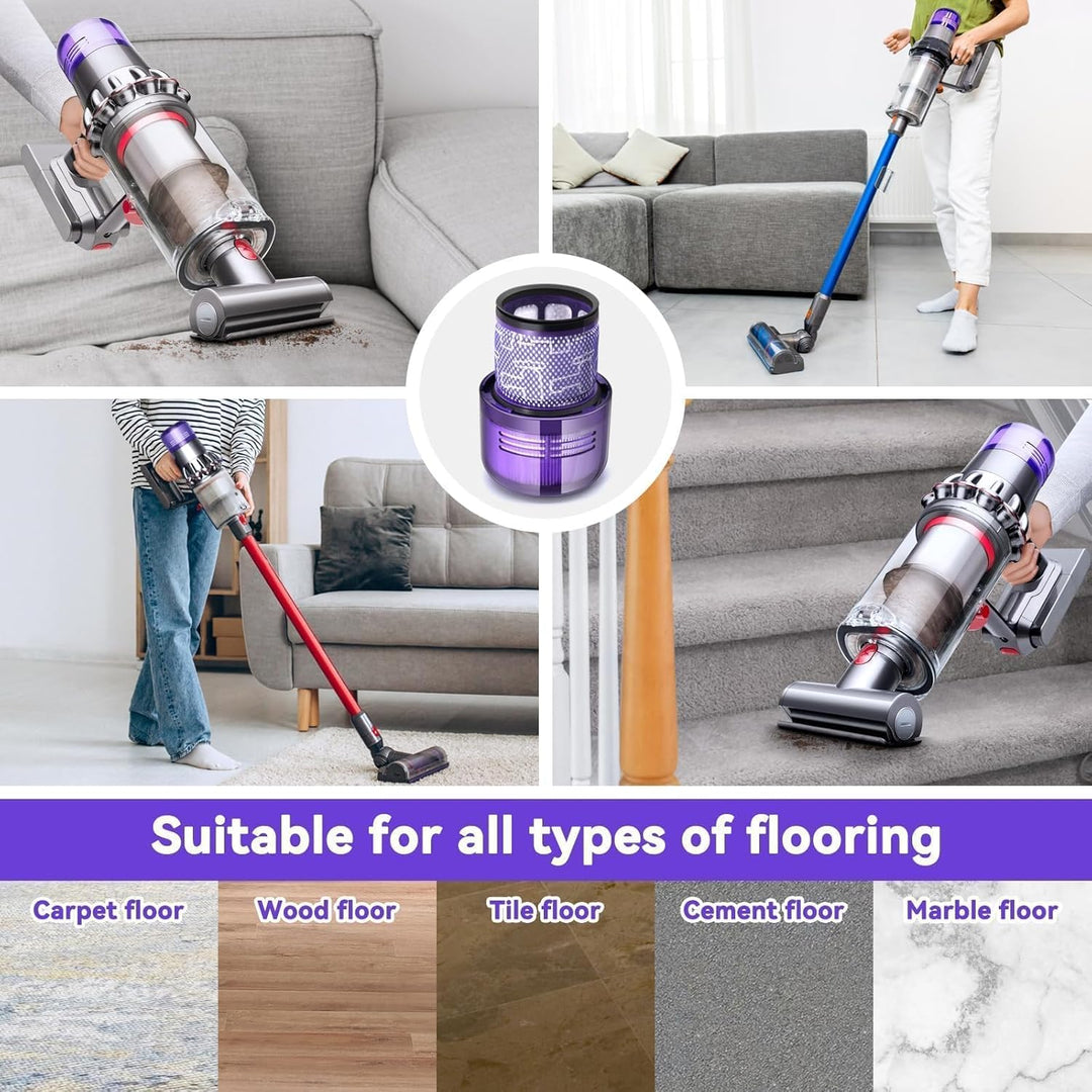 3 Stück Filter für Dyson V11, Vakuumfilter Ersatz für Dyson V11 V15 SV14 SV17 SV22 Detect Animal Abs