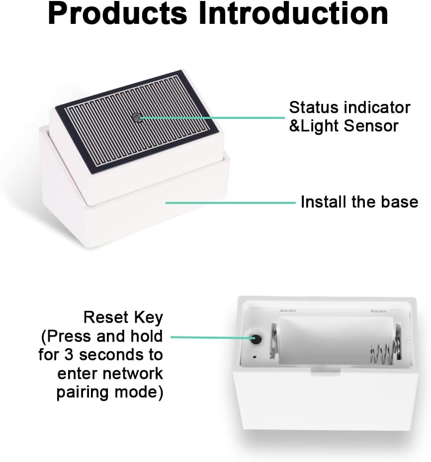 Haozee Tuya Zigbee Regensensor mit Lichtsensor, benötigt TUYA HUB, unterstützt Zigbee2mqtt Home Assi