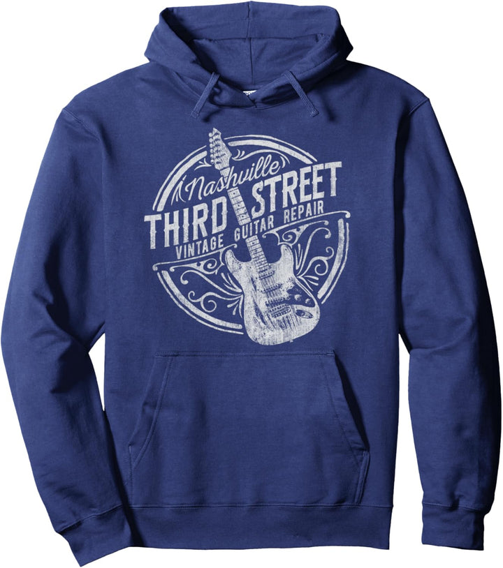 Nashville Third Street Vintage Guitar Repair Pullover Hoodie