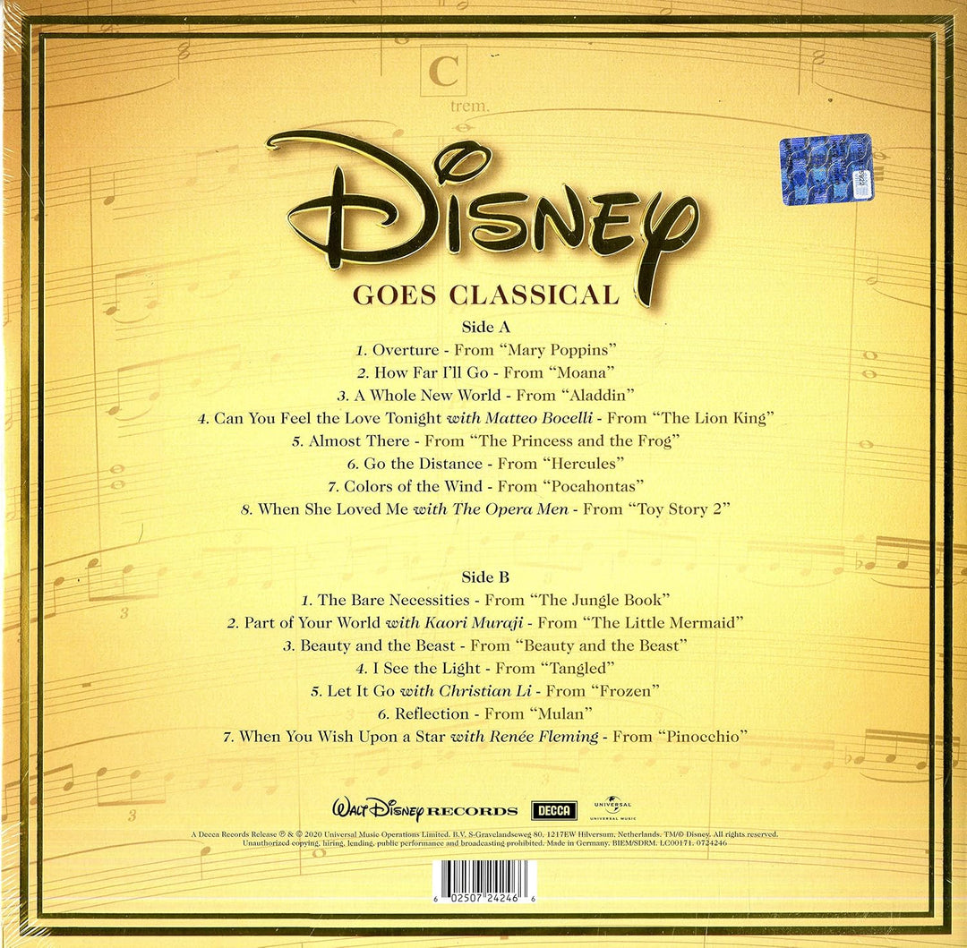 Disney Goes Classical [Vinyl LP], Vinyl