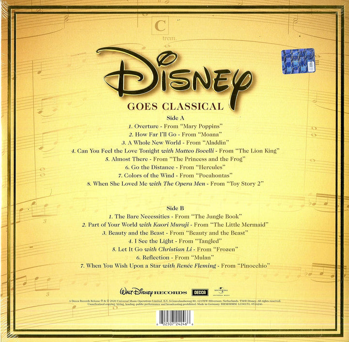 Disney Goes Classical [Vinyl LP], Vinyl
