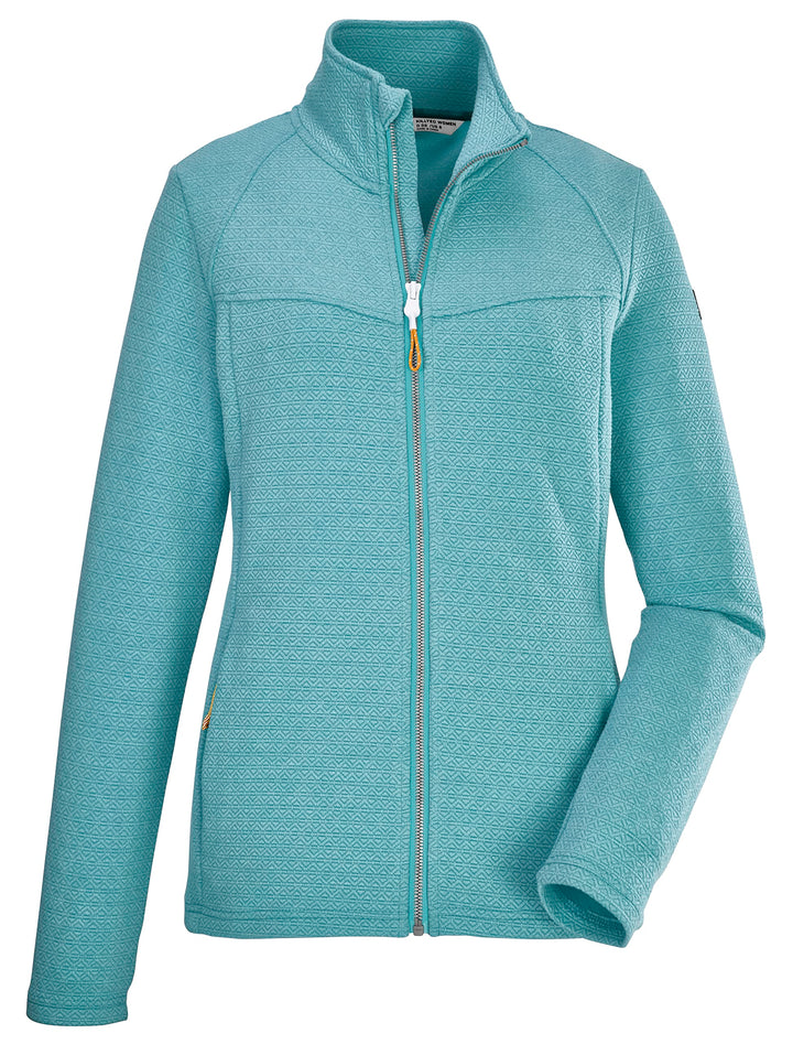 Killtec Damen Kos 102 Wmn Flx Jckt Stretchjacke mit Stehkragen/Fleecejacke 36 aqua, 36 aqua