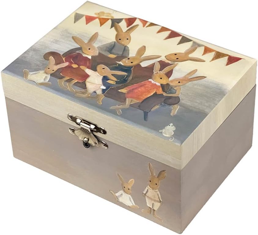 Egmont Toys Musikalische Schmuckdose – Schmuckkästchen Handkurbel-Spieluhr „Ballerina“ in 6 Designs
