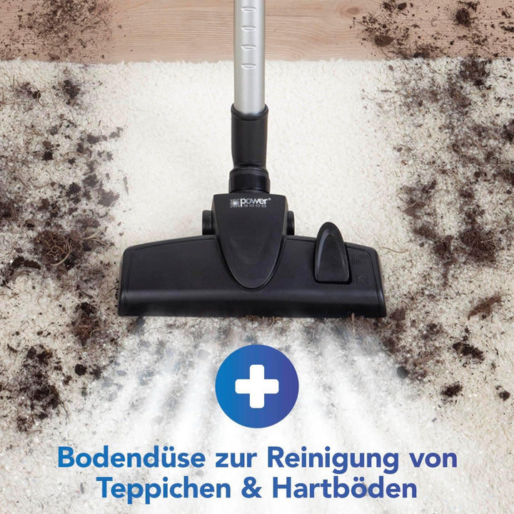 CLEANmaxx AeroTec 400 Akku Staubsauger | kabelloser 2in1 Boden- & Handstaubsauger | beutellos & mit
