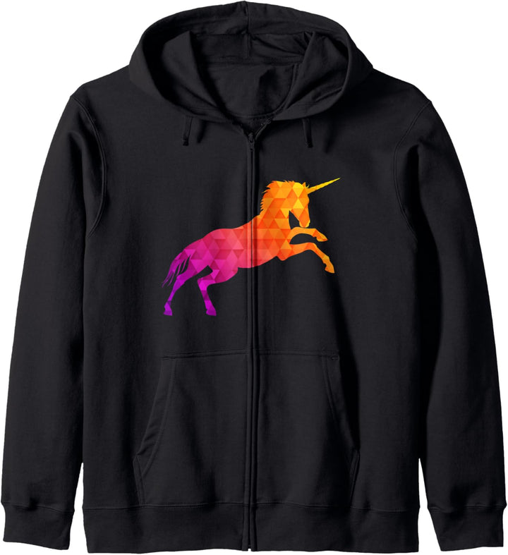 Unicorn Geometric Pattern Design Cute Gifts Kapuzenjacke