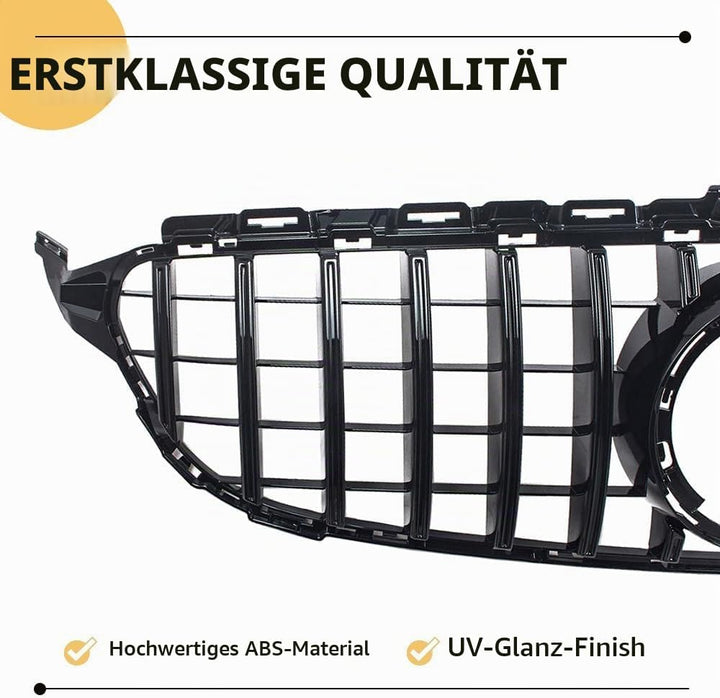 W205 Kühlergrill, GTR GT Style Frontgrill für Mercedes C-class C180 C200 C250 C300 C350 C400 2019 20