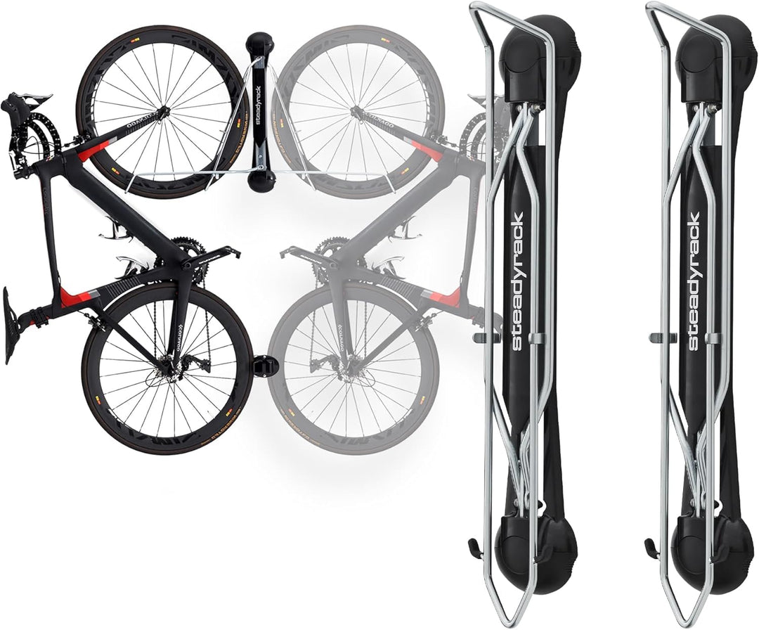 Steadyrack Fahrrad Wandhalterung - Classic Rack - Fahrrad Wandhalterung Vertikal als Aufbewahrungslö