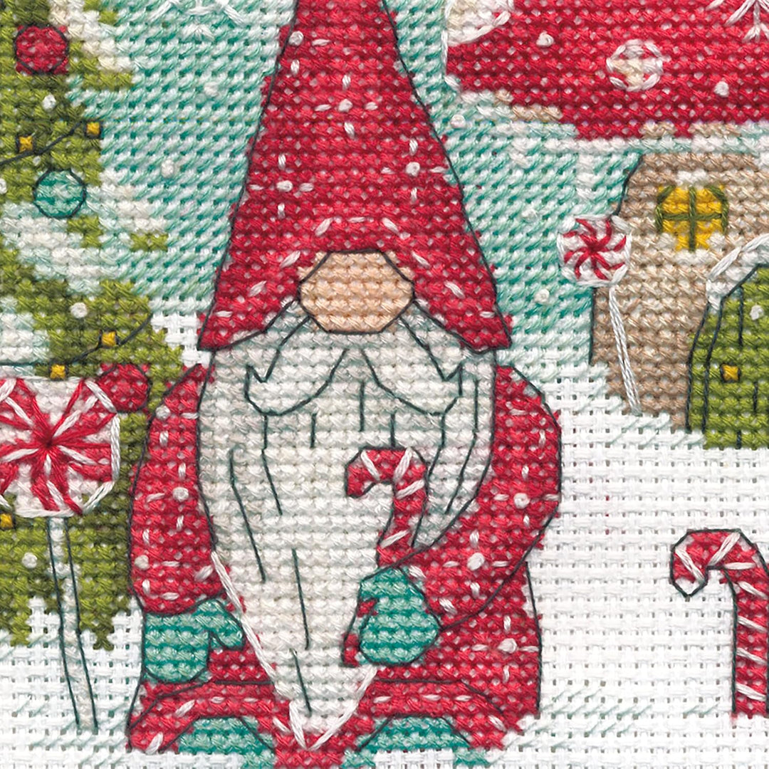 Dimensions – Kreuzstich-Set mit Zahlenangaben – Gnome for the Holidays – 70-09002 – Handarbeit für E