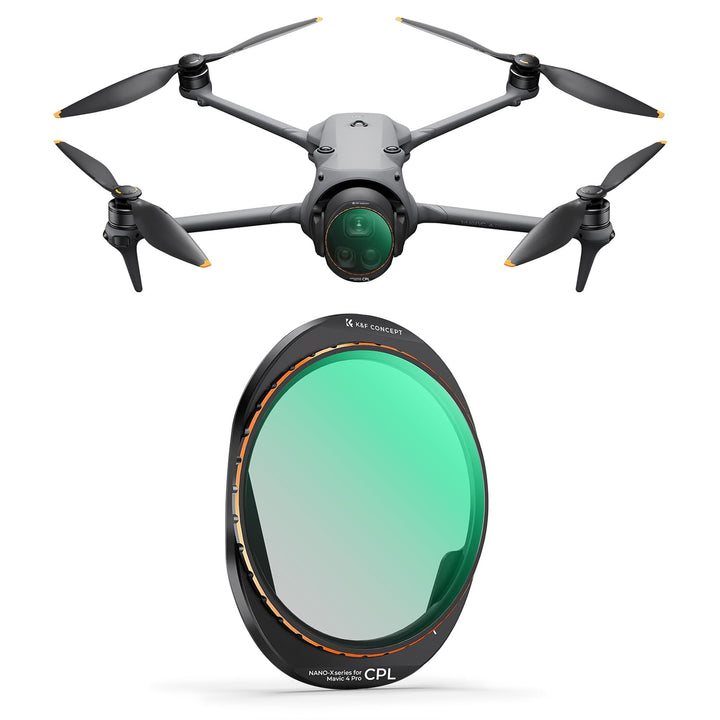 K&F CONCEPT CPL Filter Polfilter Kompatibel mit DJI Mavic 4 PRO, Polarisator Optisches Glas mit Mehr