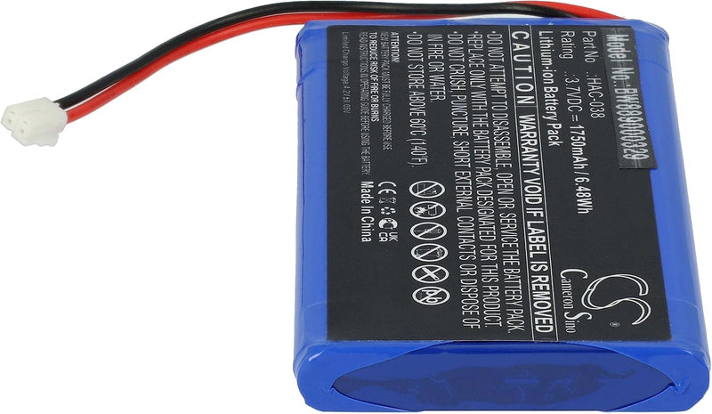 vhbw Akku Ersatz für Nintendo HAC-038 für Spielekonsole (1750 mAh, 3,7 V, Li-Ion)