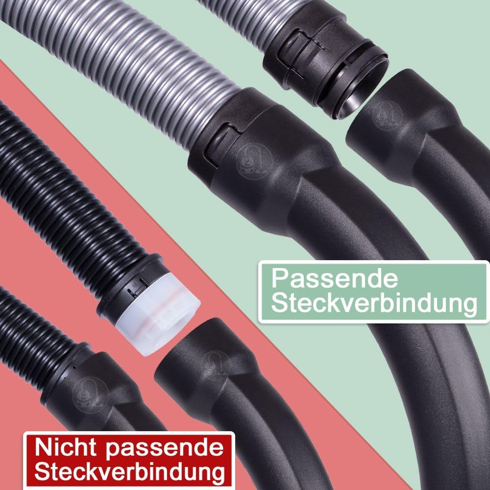 PRIMEBAG - Teleskoprohr, Handgriff und Kombidüse - Zubehörset kompatibel mit Miele C1, C2, C3 / S-Se