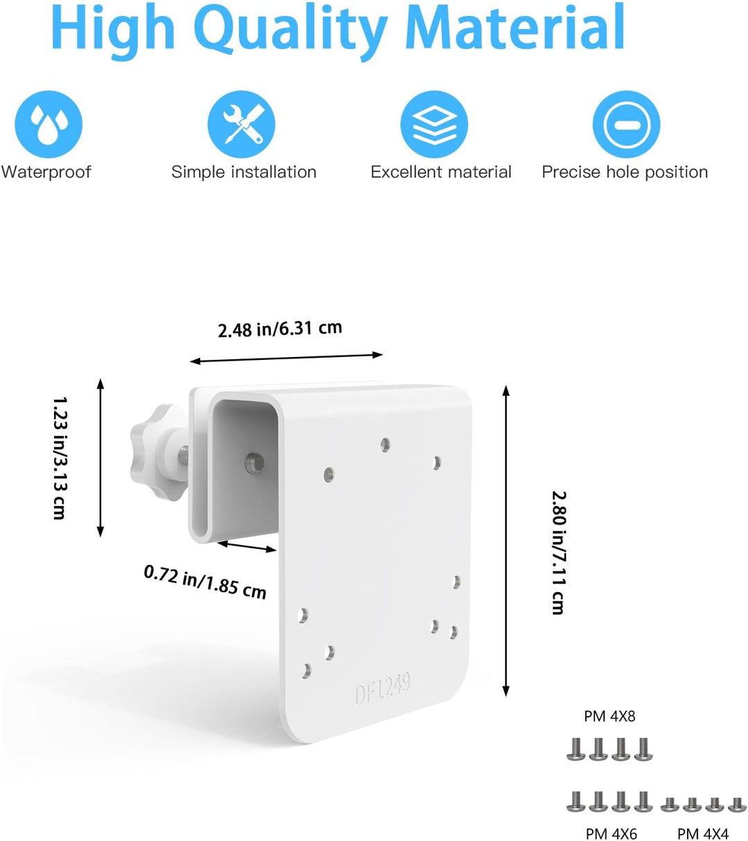 HOLACA Dachrinnenhalterung Kompatibel mit TP-Link Tapo C320WS/C325WB/C310 Überwachungskamera Aussen,