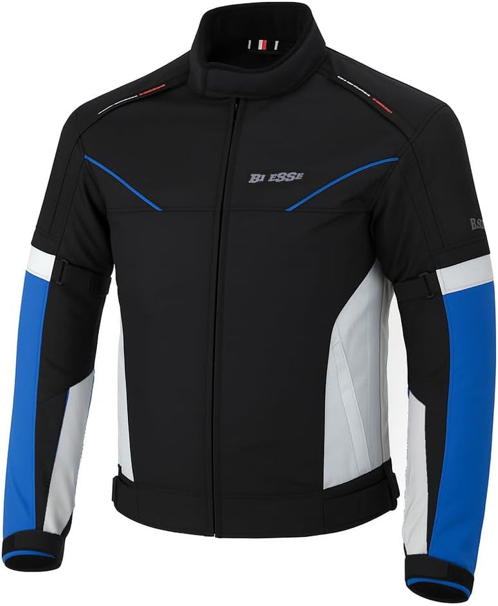 BI ESSE Jacke aus Stoff für Motorrad, Scooter, Reisen, belüftet, Blau XS Blau, XS Blau
