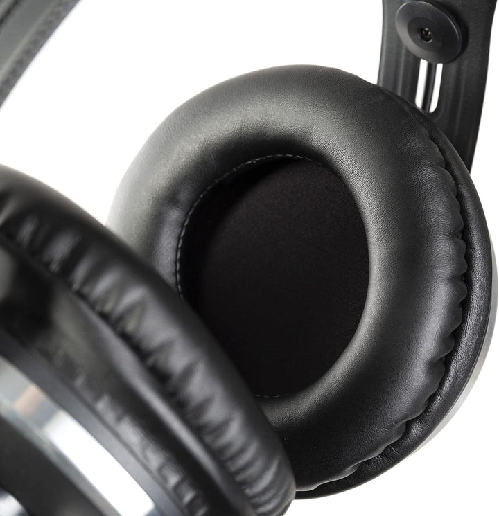 Fame Audio K 600 Studio, Geschlossene Studio Kopfhörer, Schwarz, Dynamischer Sound, Leichtes Gewicht