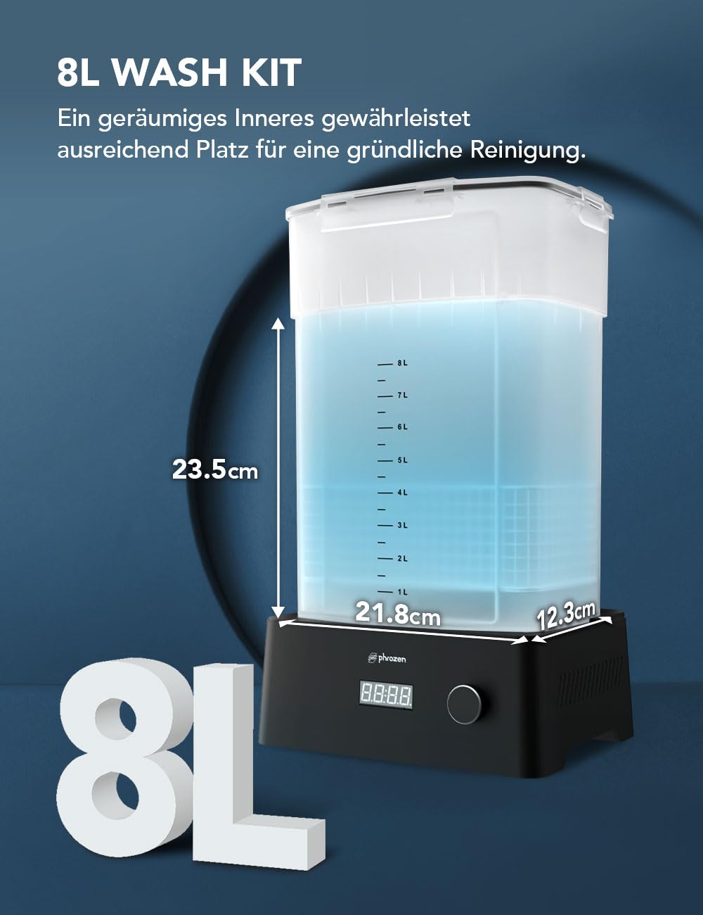 Phrozen Wash & Cure Kit | 8L Washing Maschine & UV Aushärtestation Reinigungsset | Waschstation mit