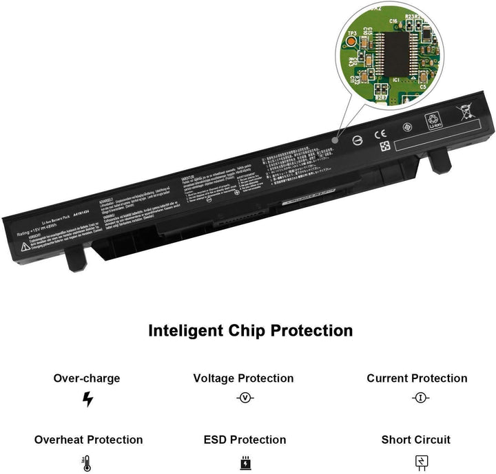 A41N1424 A411424 Laptop Batterie Ersatz für Asus ZX50J ZX50JX ZX50JX4200 ZX50JX4200-154ASC52X10 ZX50