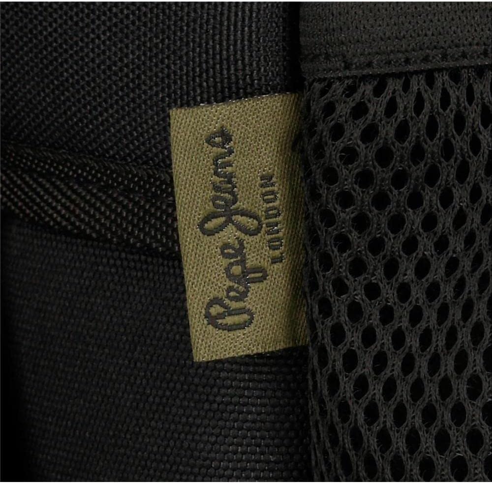 Pepe Jeans Luca Rucksack für Laptop, doppeltes Fach mit Trolley, 15,6 Zoll, Schwarz, 31 x 44 x 15 cm