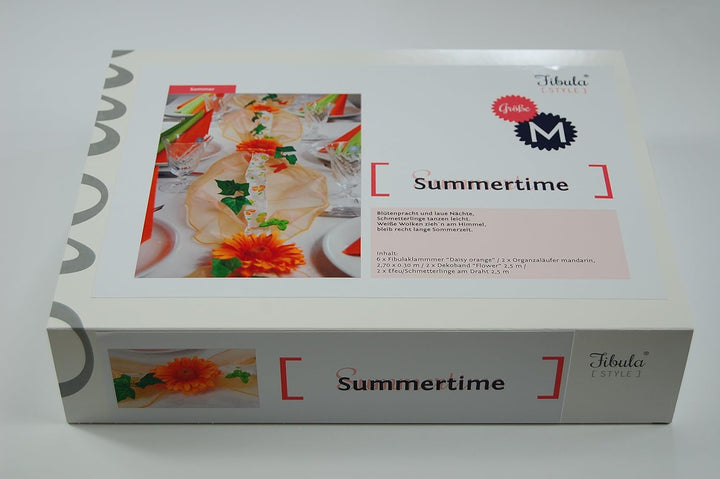 Fibula [Style] ® Komplettset"Summertime" Grösse M Tischdekoration für Hochzeit/Taufe/Geburtstag/Komm