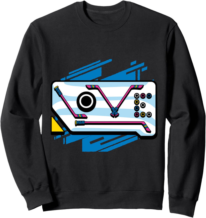 Hockey-Eis-Liebes-Spieler lustiger Winter-Teamsport-Tormann Sweatshirt