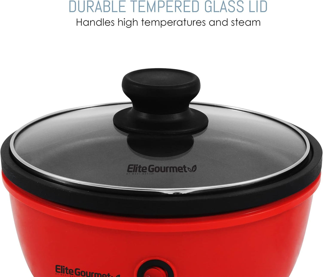 Elite Gourmet EGL-6101 Persönliche Bratpfanne, elektrisch, schnelles Aufheizen, 650 W, antihaftbesch