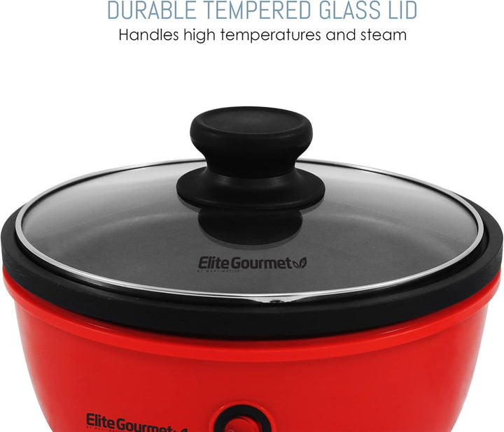 Elite Gourmet EGL-6101 Persönliche Bratpfanne, elektrisch, schnelles Aufheizen, 650 W, antihaftbesch
