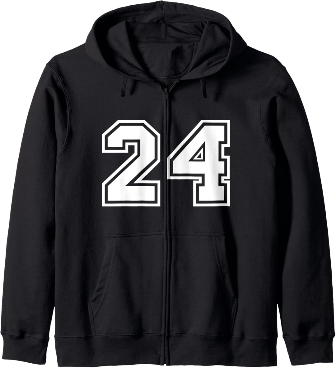 Team Jersey Nummer #24 Sportgeschenk Kapuzenjacke