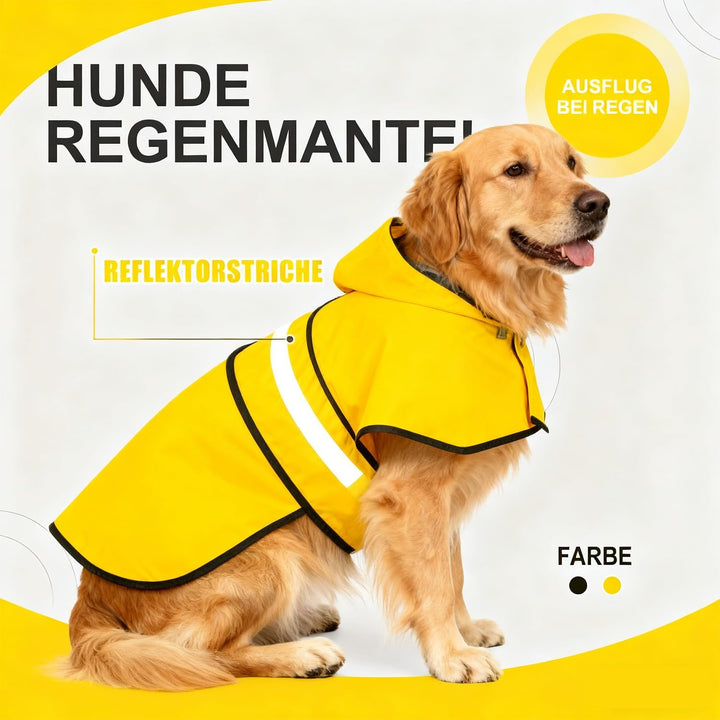 Reflektoren Hunderegenmantel-Hunde Wasserdichter Regenmantel mit Kapuze, Haustier Outdoor-Aktivitäte