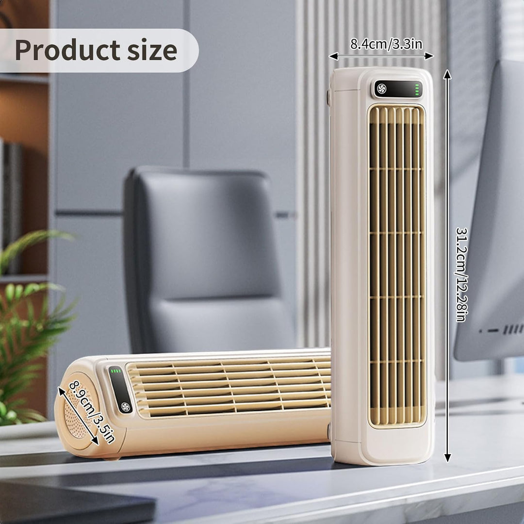 XLSBZ Outfany Cooling Ace,Tragbare Klimaanlage Tischventilator Leise USB Wiederaufladbare Mini Mobil