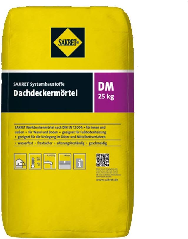 Sakret Dachdeckermörtel DM grau a 25 kg Sack